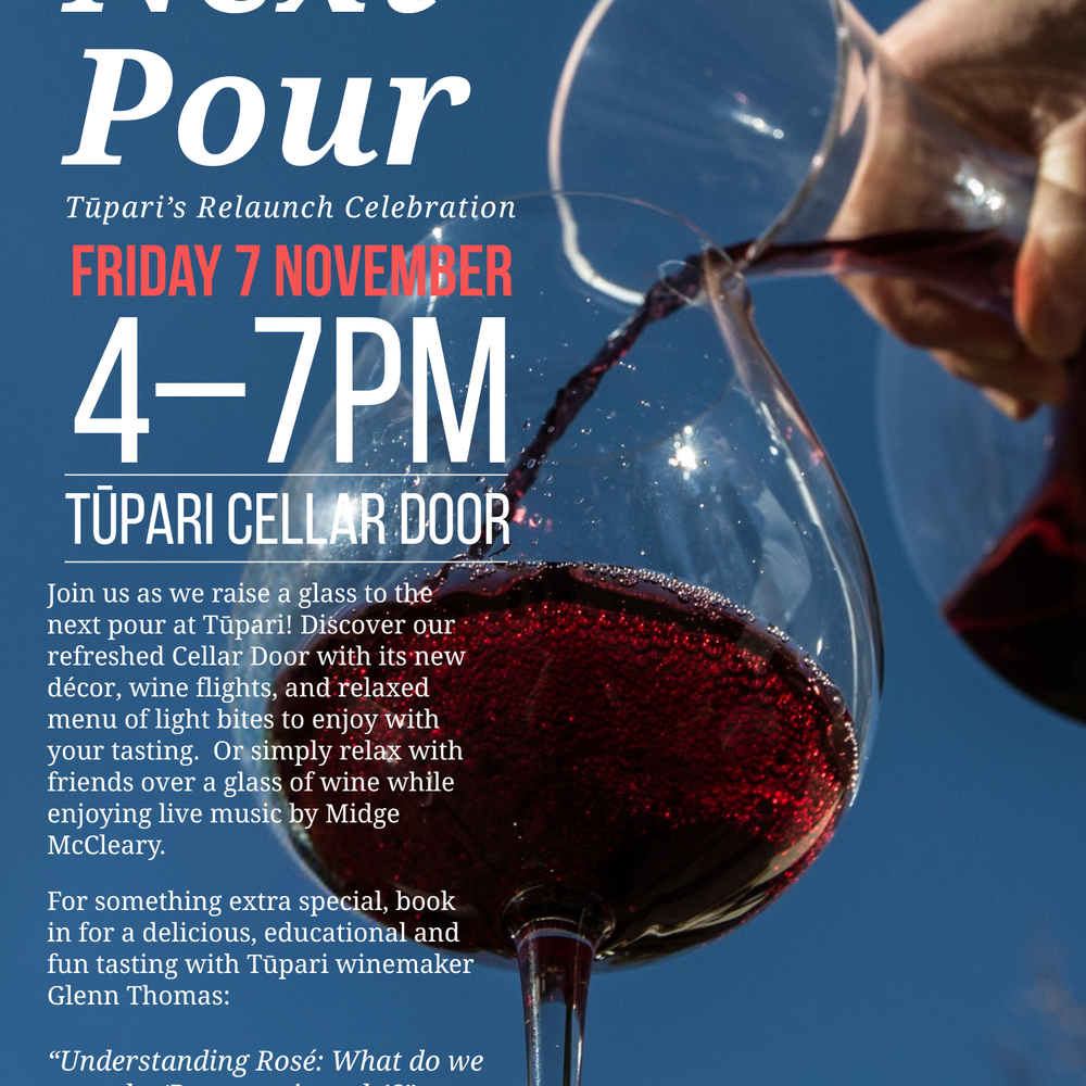 The Next Pour - Tūpari's Relaunch Celebration