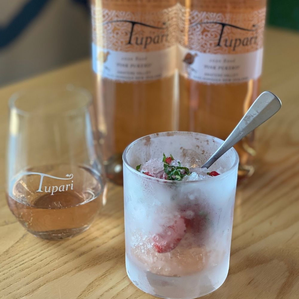 Chef Sander's Tupari Twist - Pink Pukeko Rosé Granita